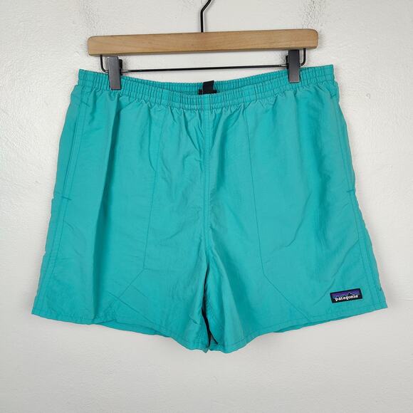Patagonia‎ Baggies Lined Shorts Mens Large Teal Green Surf Board Trunks Summer - Picture 1 of 8